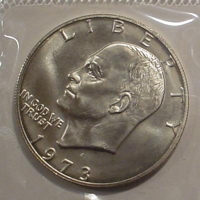 1973 Eisenhower Silver Dollar