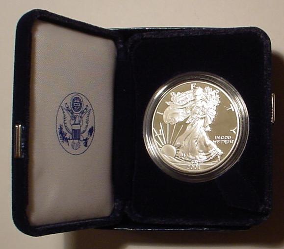 2001-W Proof Silver Eagle