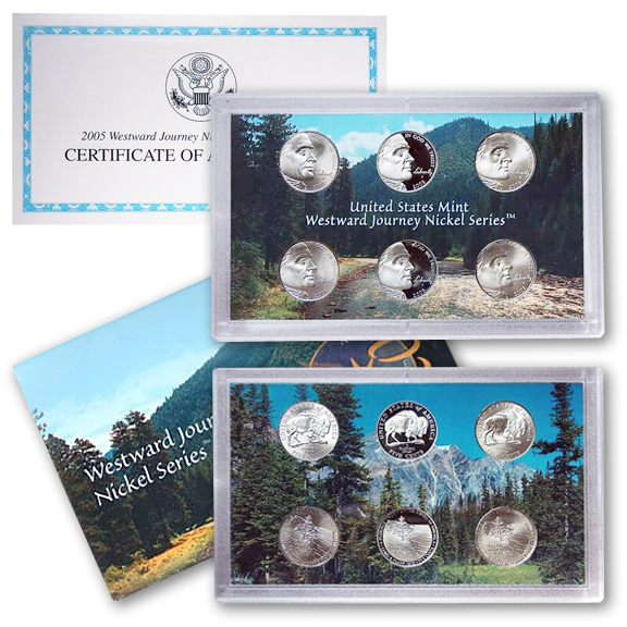 2005 United States Westward Journey 6-coin Nickel Set