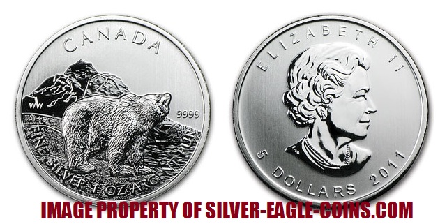 Silver Grizzly Bear