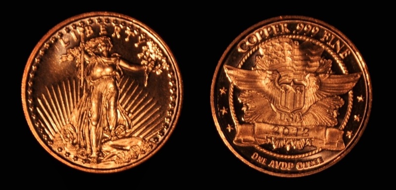 2012 Saint Gaudens in PURE COPPER
