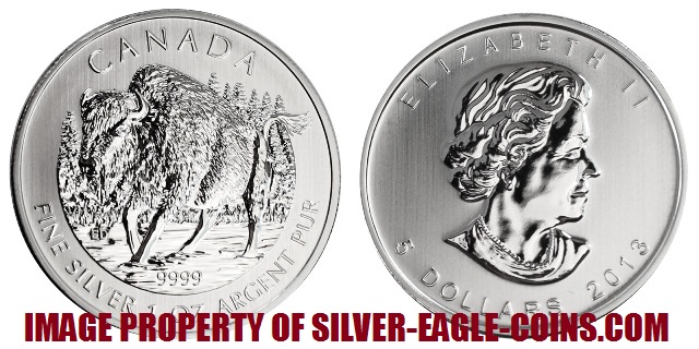 2013 Canada Silver Bison