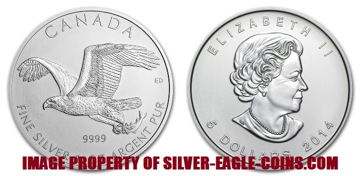 2014 Canada Silver Bald Eagle