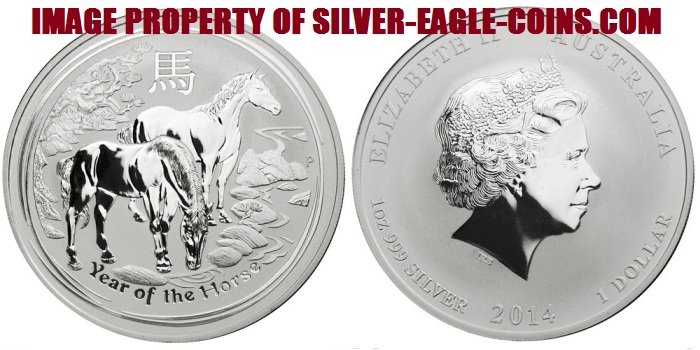 2014 Australian Lunar Silver Horse 