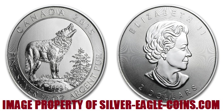 2015 Canada Silver Wolf