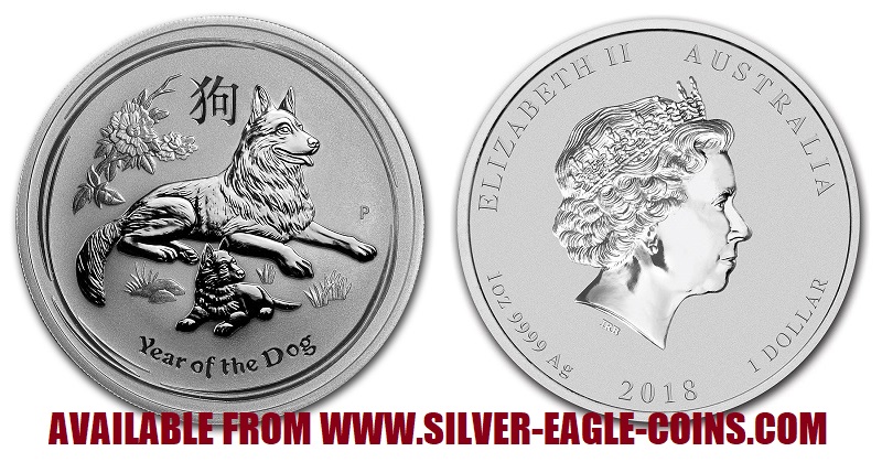 2018 Australian Lunar Silver Dog