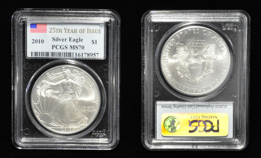 2010 PCGS MS70 Silver Eagle