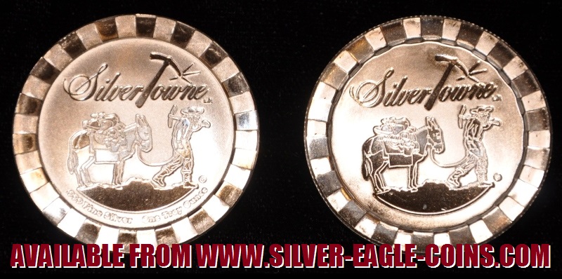 SilverTowne 1 Oz. Stackable Silver Round