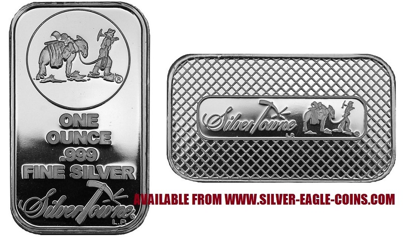 SilverTowne Logo 1 Oz. Silver Bar