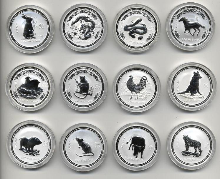Australian Silver Lunar Coin Set
