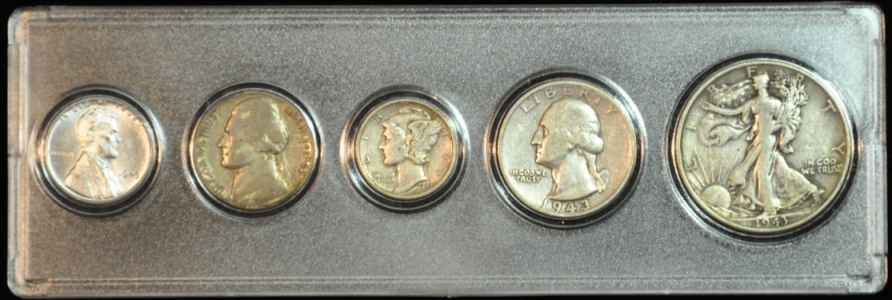 1943 US Mint 5-Coin Set OBVERSE