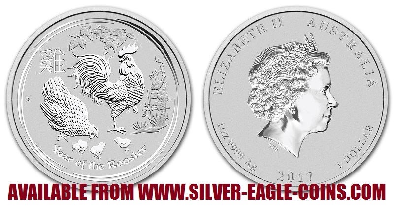 2017 Australian Lunar Silver Rooster