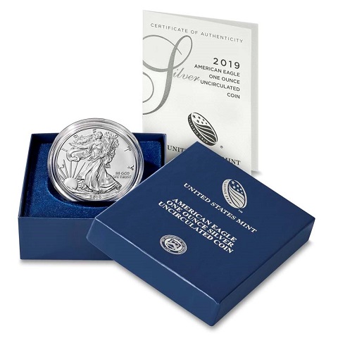 2019-W Burnished Silver Eagle