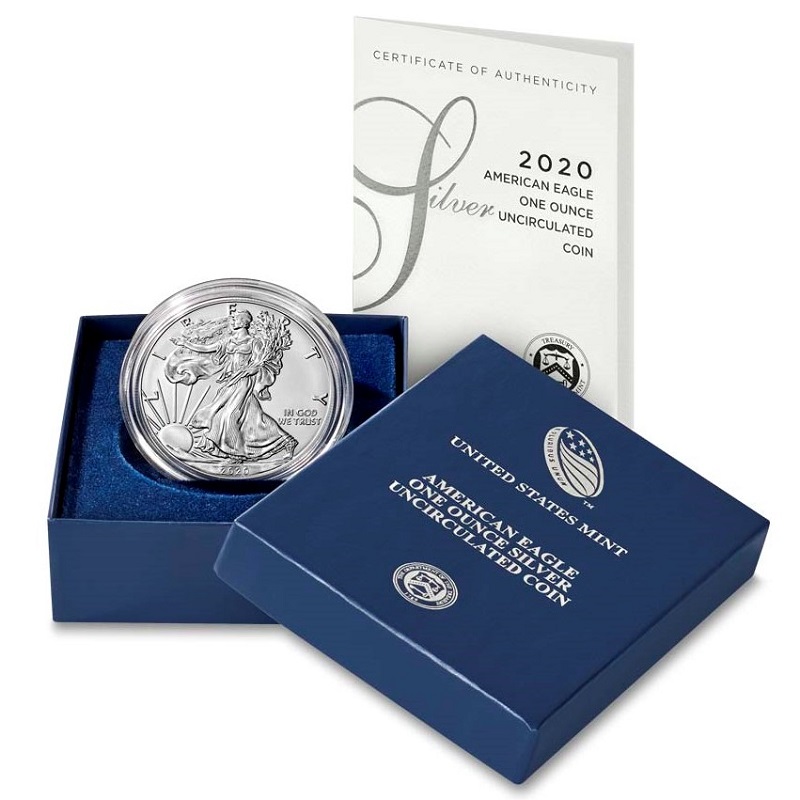 2020-W Burnished Silver Eagle