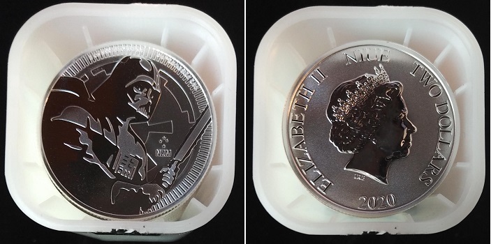2020 Darth Vader 1 Oz Silver Coin