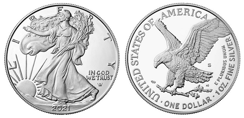 2021 Type 2 Proof Silver Eagle