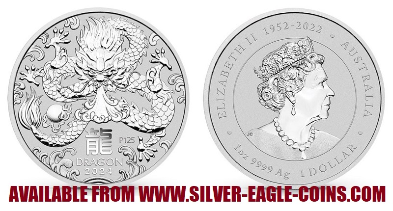 2024 Australian Lunar Silver Dragon