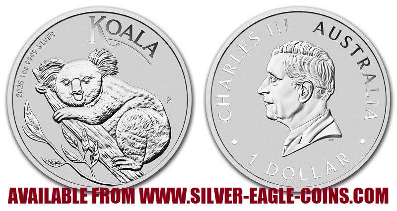 🐨 GEM BU 2025 AUSTRALIA 1 OZ OUNCE SILVER KOALA COIN with