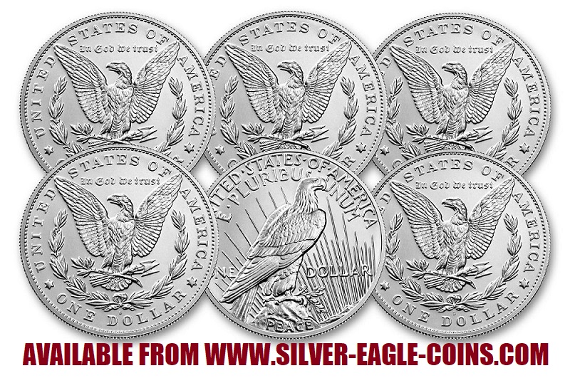 2021 Morgan and Peace Silver Dollars - Reverse