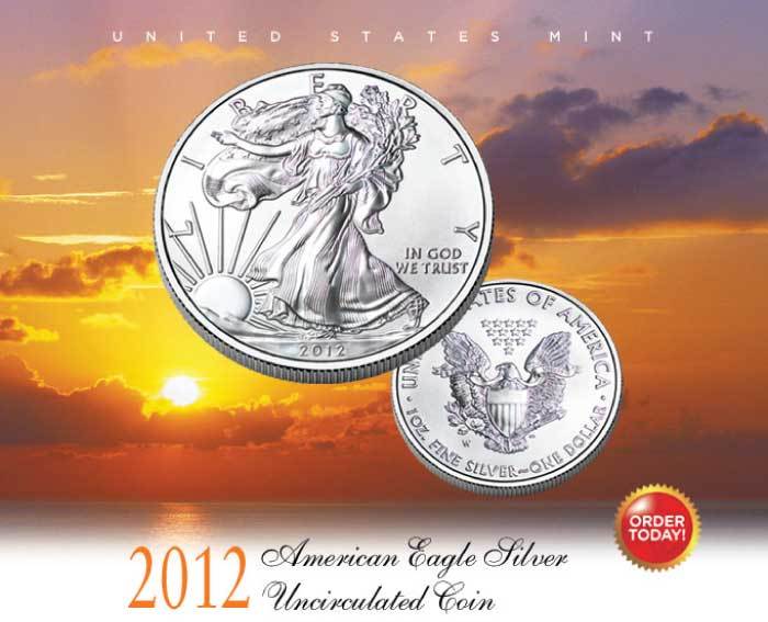 2012-W Burnished Silver Eagle